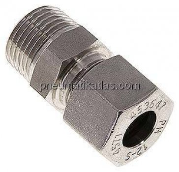 Gerade Schneidringverschr. R 1/2"-12 S (M20x1,5), 1.4571