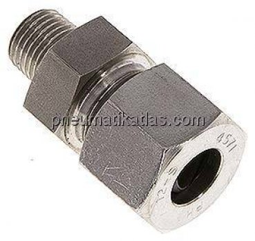 Gerade Schneidringverschr. R 1/4"-12 S (M20x1,5), 1.4571