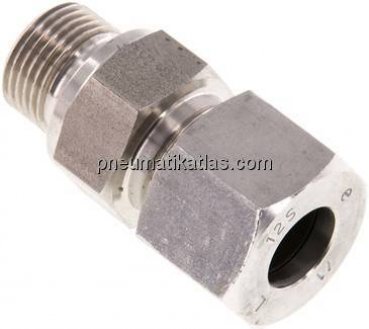 Gerade Schneidringverschr. G 3/8"-12 S (M20x1,5), 1.4571