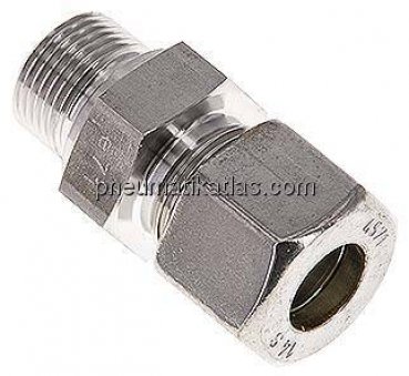 Gerade Schneidringverschr. M 20x1,5-14 S (M22x1,5), Klemmring 1.4571 (NC)