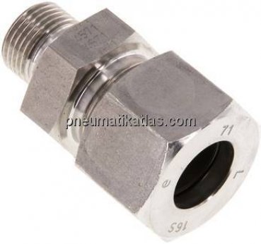 Gerade Schneidringverschr. G 3/8"-16 S (M24x1,5), 1.4571