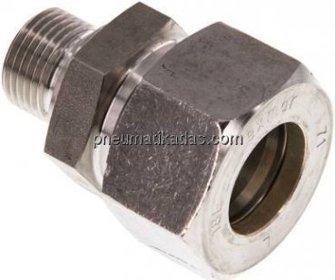 Gerade Schneidringverschr. G 3/8"-18 L (M26x1,5), Klemmring 1.4571 (NC)