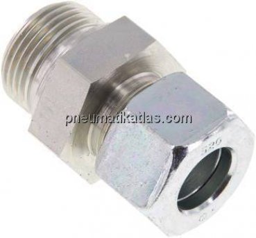 Gerade Schneidringverschr. G 1"-20 S (M30x2), Stahl verzinkt