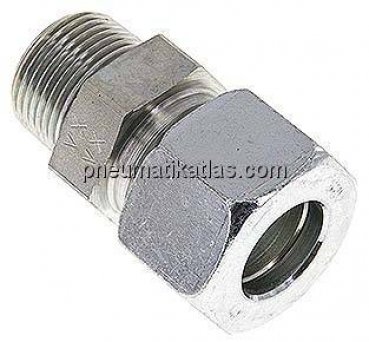 Gerade Schneidringverschr. R 3/4"-20 S (M30x2), Stahl verzinkt