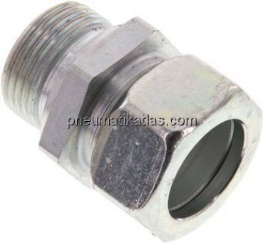 Gerade Schneidringverschr. G 1"-28 L (M36x2), Stahl verzinkt