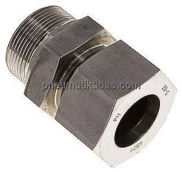 Gerade Schneidringverschr. M 42x2-30 S (M42x2), 1.4571