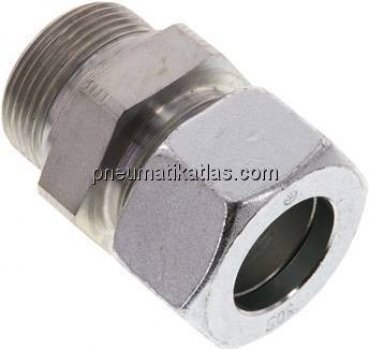 Gerade Schneidringverschr. G 1-1/4"-30 S (M42x2), Stahl verzinkt