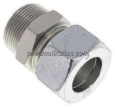 Gerade Schneidringverschr. R 1-1/4"-30 S (M42x2), Stahl verzinkt