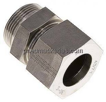 Gerade Schneidringverschr. R 1-1/4"-30 S (M42x2), 1.4571