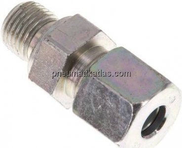 Gerade Schneidringverschr. G 1/4"-8 S (M16x1,5), Stahl verzinkt