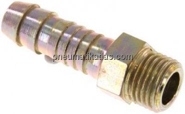 Gewindetülle G 1/4"-9 (3/8")mm, Stahl verzinkt