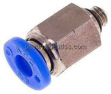 Gerader Steckanschluss UNF 10-32-3/16" (4,76 mm), IQS-Inch