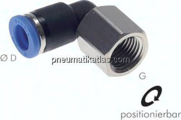Winkel-Steckanschluss, Inneng. G 3/8"-6mm, IQS-Standard