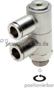 Steck-Mehrfachverteiler, 2-fach G 1/4"-10mm, IQS-MSV (Standard)