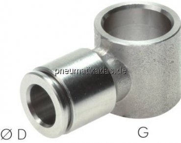 Steckanschluss, L-Ringstück G 1/8"-8mm, IQS-Edelstahl