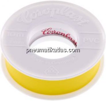 Coroplast-Elektroisolierband, VDE, 15mm/10mtr., gelb