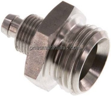 Gerades Gewindestück G 1/2"-8x6mm, 1.4571 ohne Mutter