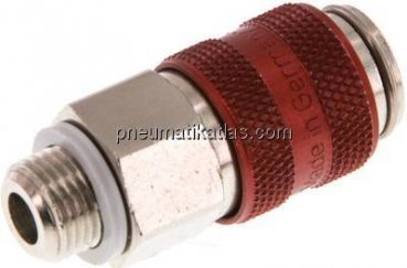 Kupplungsdose (NW5) G 1/8"(AG), Messing vernickelt