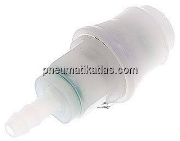 Kupplungsdose (NW5) 6 (1/4")mm Schlauch, PVDF