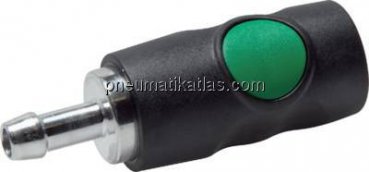 Sicherheits-Druckknopfkupplung (NW7,2), 10mm Schl., Kunststoff