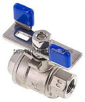 Edelstahl-Kugelhahn, Eco-Line leicht, G 1/4", 0 bis 63bar