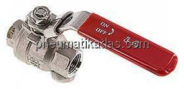 Edelstahl-Kugelhahn, leicht, NPT 3/8", 0 bis 63bar