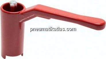 Kombigriff-rot, Größe 3, Lang (Aluminium lackiert, 60 - 68 - 74 - 78 - 82 - 88 - 120 mm hoch)