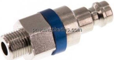 Kupplungsstecker (NW5) G 1/8"(AG), Messing vernickelt