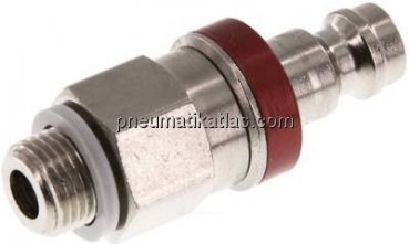 Kupplungsstecker (NW5) G 1/8"(AG), Messing vernickelt