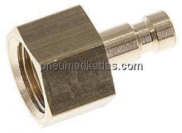 Kupplungsstecker (NW2,7) G 1/8"(IG), Messing