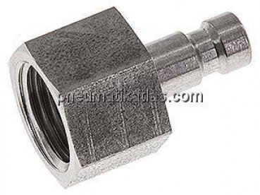 Kupplungsstecker (NW2,7) G 1/8"(IG), Edelstahl