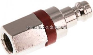 Kupplungsstecker (NW5) G 1/8"(IG), Messing vernickelt