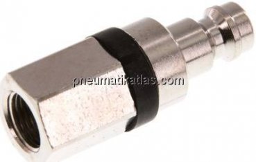 Kupplungsstecker (NW5) G 1/8"(IG), Messing vernickelt