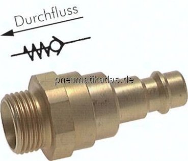 Kupplungsstecker (NW7,2) G 1/2"(AG) mit Rückschlagventil