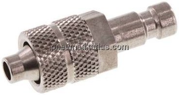 Kupplungsstecker (NW2,7) 6x4mm Schlauch, Edelstahl