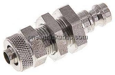 Schott-Kupplungsstecker (NW5) 8x6mm Schlauch, Edelstahl