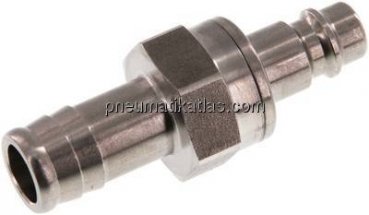 Kupplungsstecker (NW7,2) 13 (1/2")mm Schlauch, Edelstahl