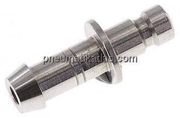 Kupplungsstecker (NW2,7) 5mm Schlauch, Edelstahl