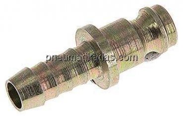 Kupplungsstecker (NW5) 6 (1/4")mm Schlauch, Stahl verzinkt