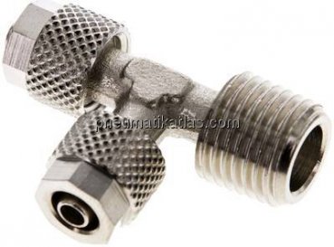 LE-Verschraubung R 1/4"-6x4mm, Messing vernickelt