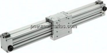 Kolbenstangenloser Zylinder,  Kolben Ø 50 mm, Hub 100 mm