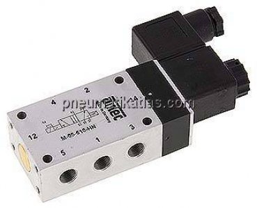 5/2-Wege Magnetventil, G 1/8", Luftfeder, 24 V=