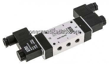 5/3-Wege Magnetventil, G 1/8", Mittelstellung geschlossen, 24 V=