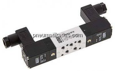 5/3-Wege Magnetventil, M 5, Mittelstellung geschlossen, 24 V=