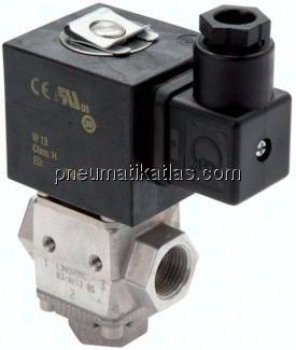 Preview: 3/2-Wege Magnetventil für Biodiesel (3 x G 3/8") 24 V=