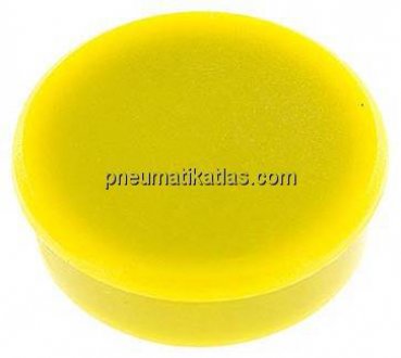 Kraftmagnet, 38mm, gelb, 10er Pack