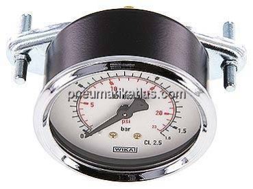 Einbaumanometer, 3-kant-Frontring, 63mm, 0 - 1,6 bar