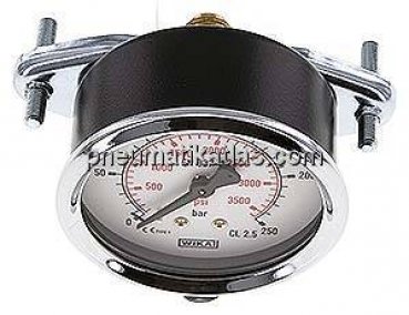Einbaumanometer, 3-kant-Frontring, 63mm, 0 - 250 bar