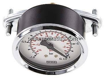 Einbaumanometer, 3-kant-Frontring, 63mm, -1 bis 0 bar