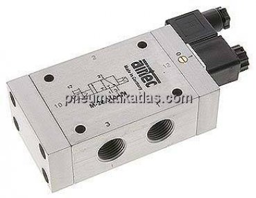 3/2-Wege Magnetventil, G 1/2", Federrückstellung (NO), 24 V AC